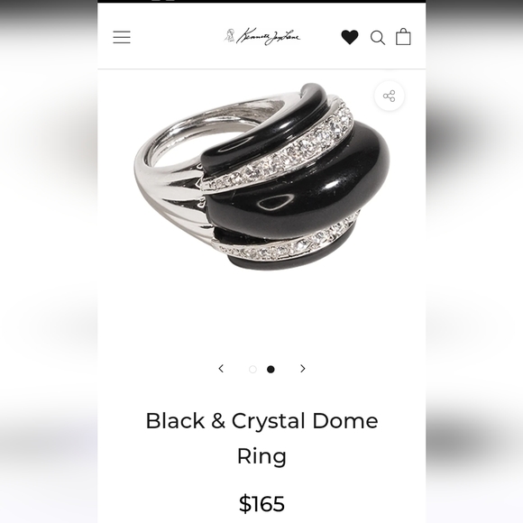 Kenneth Jay Lane Dome Ring 9 - Picture 4 of 6